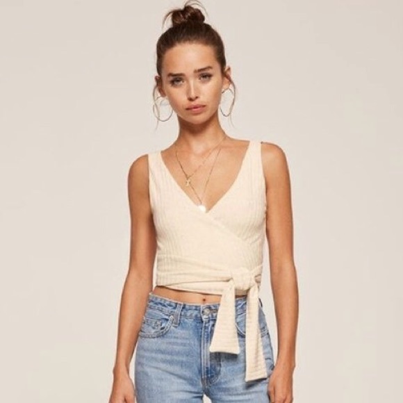 Reformation Tops - Reformation Ace Wrap Top